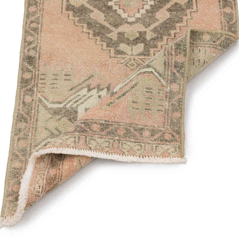 El Dokuma Vintage Halı - 44 cm x 104 cm - K0083373