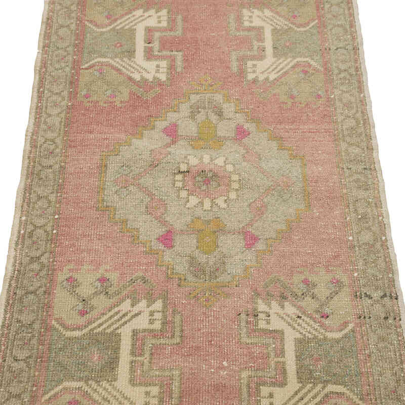 Vintage Turkish Hand-Knotted Rug - 1' 8" x 3' 6" (20" x 42") - K0083375
