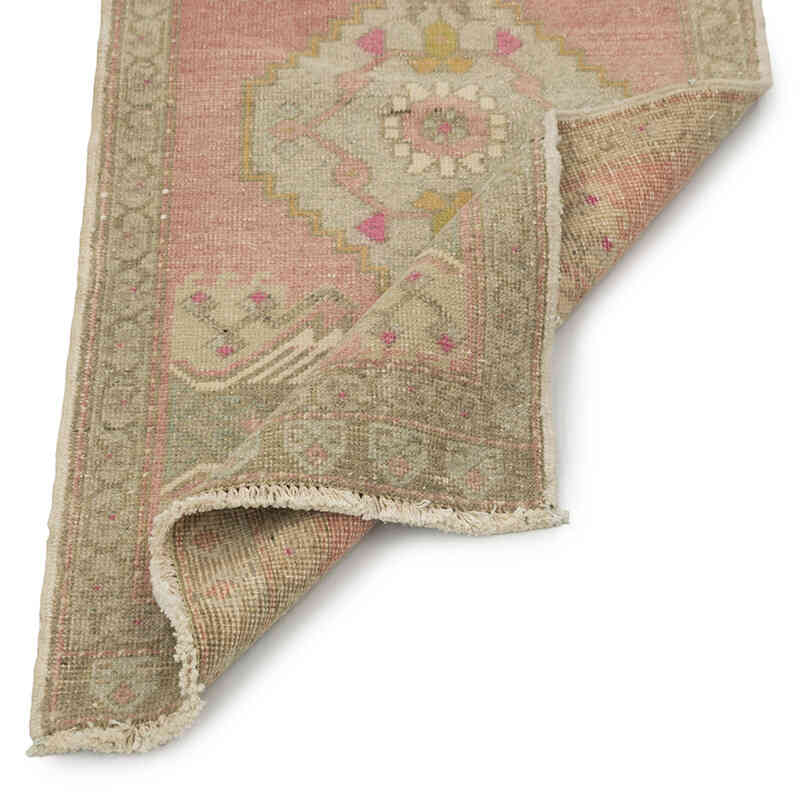 Vintage Turkish Hand-Knotted Rug - 1' 8" x 3' 6" (20" x 42") - K0083375