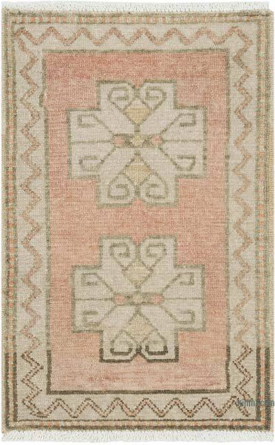Alfombra Vintage Turca Anudada a Mano - 47 cm x 72 cm