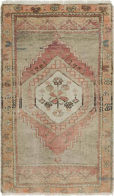 Vintage Turkish Hand-Knotted Rug - 54 cm x 90 cm