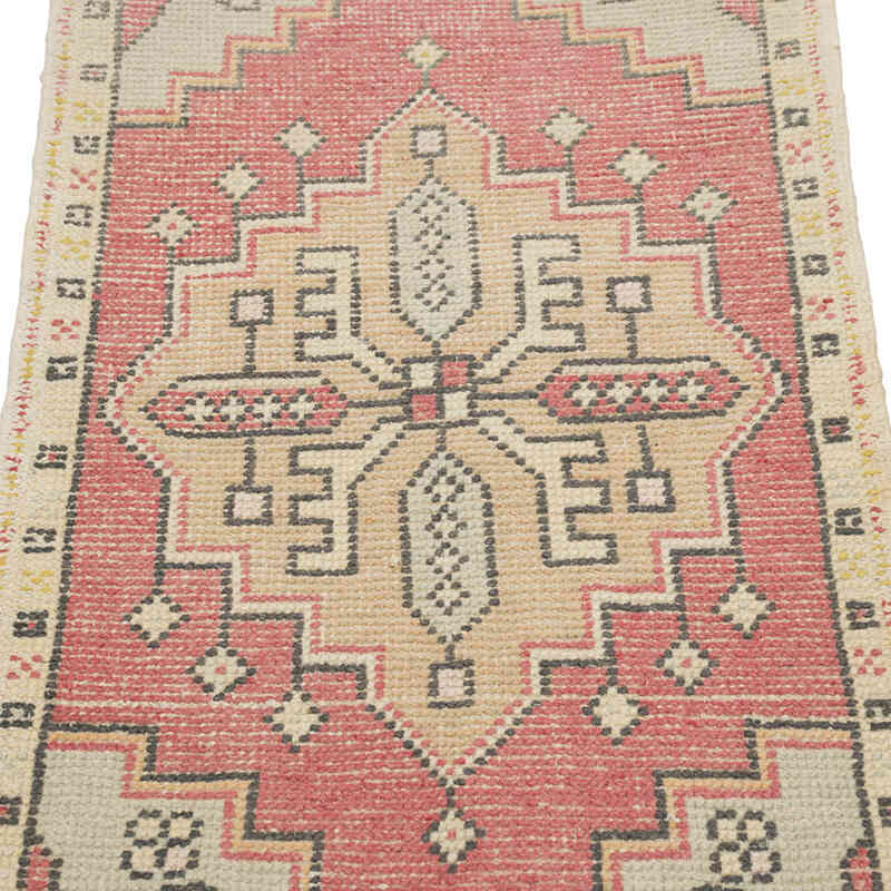 Alfombra Vintage Turca Anudada a Mano - 52 cm x 93 cm - K0083378