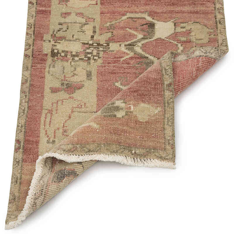 El Dokuma Vintage Halı - 53 cm x 95 cm - K0083381