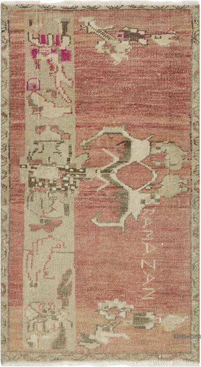 Alfombra Vintage Turca Anudada a Mano - 53 cm x 95 cm