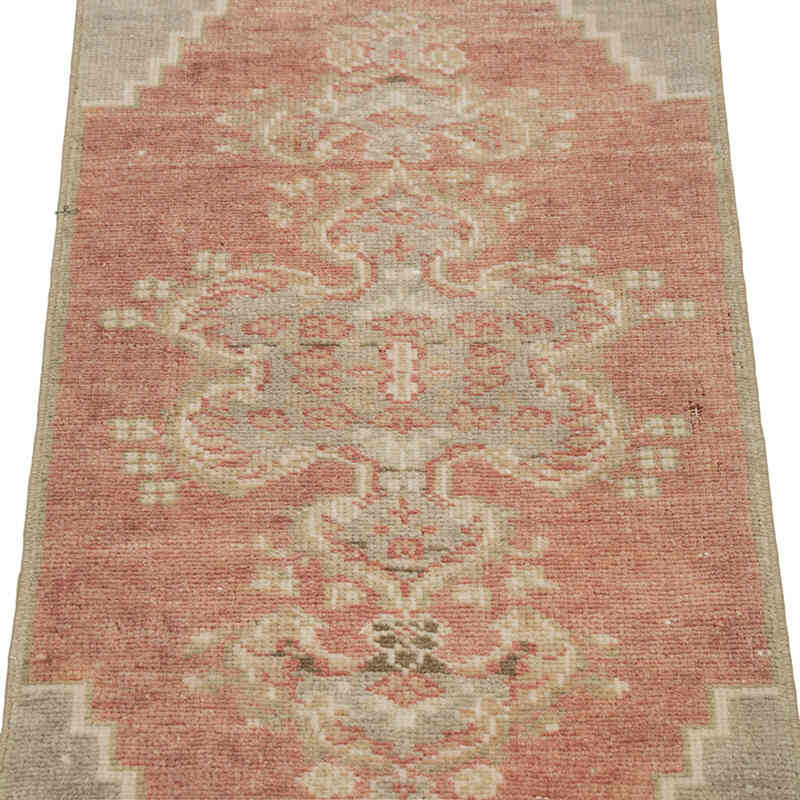 El Dokuma Vintage Halı - 38 cm x 84 cm - K0083382