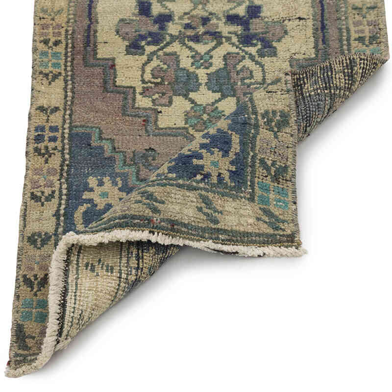 El Dokuma Vintage Halı - 48 cm x 103 cm - K0083386