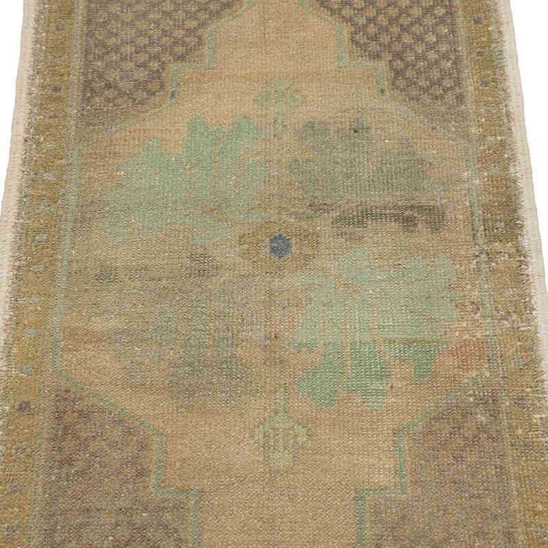 Alfombra Vintage Turca Anudada a Mano - 51 cm x 98 cm - K0083387