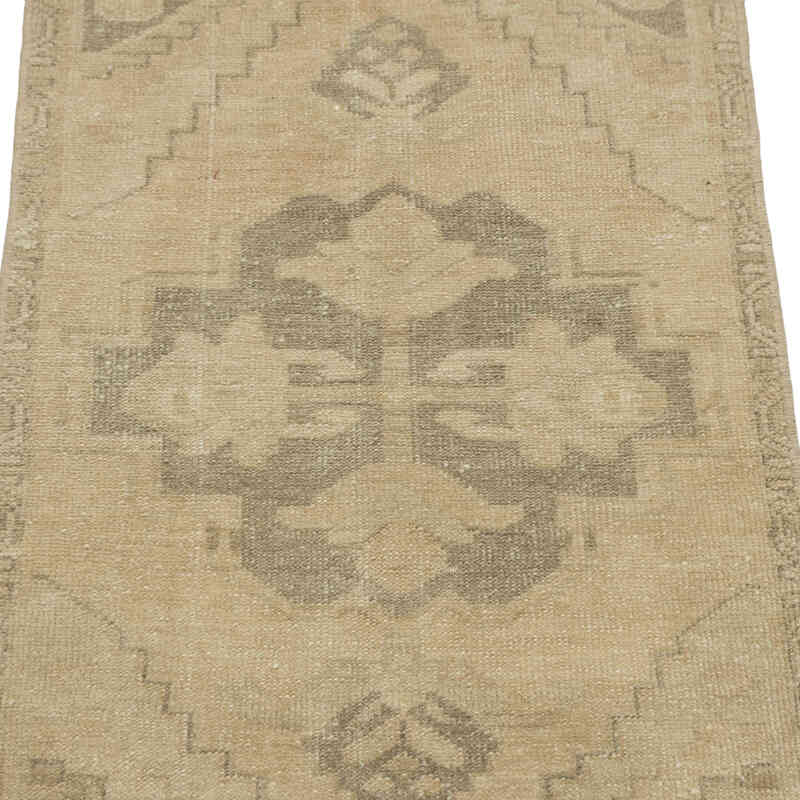 El Dokuma Vintage Halı - 53 cm x 100 cm - K0083388