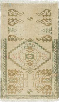 El Dokuma Vintage Halı - 51 cm x 83 cm