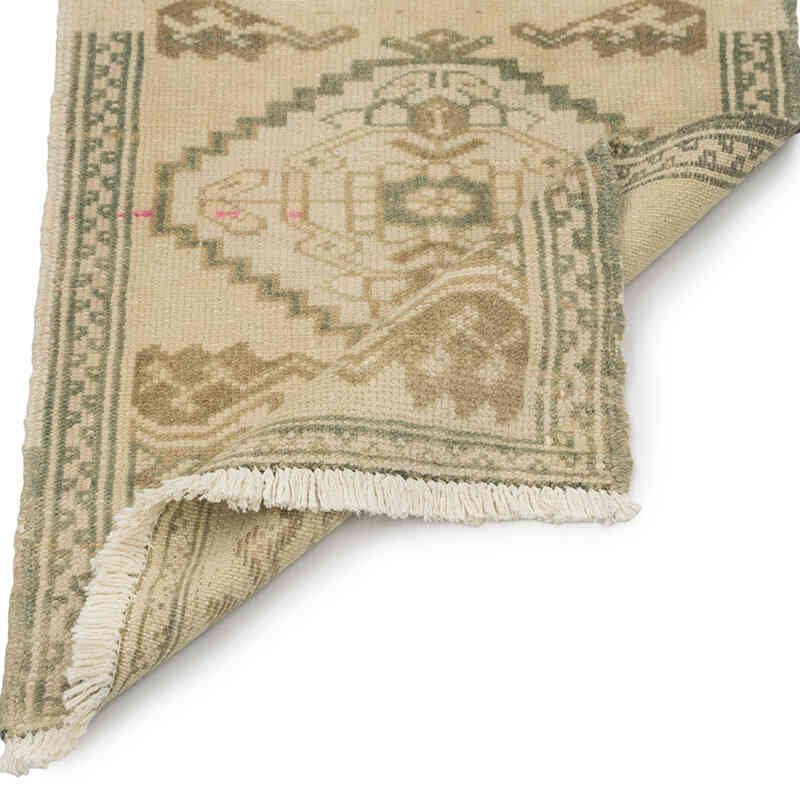 El Dokuma Vintage Halı - 51 cm x 83 cm - K0083393