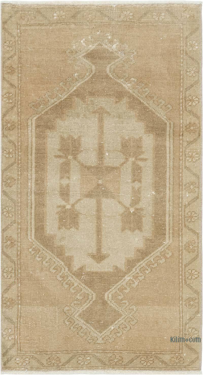 Vintage Turkish Hand-Knotted Rug - 1' 10" x 3' 3" (22" x 39") - K0083398