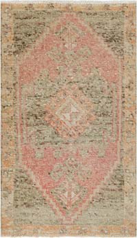 El Dokuma Vintage Halı - 55 cm x 93 cm