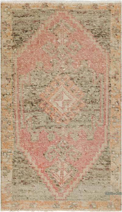 Alfombra Vintage Turca Anudada a Mano - 55 cm x 93 cm