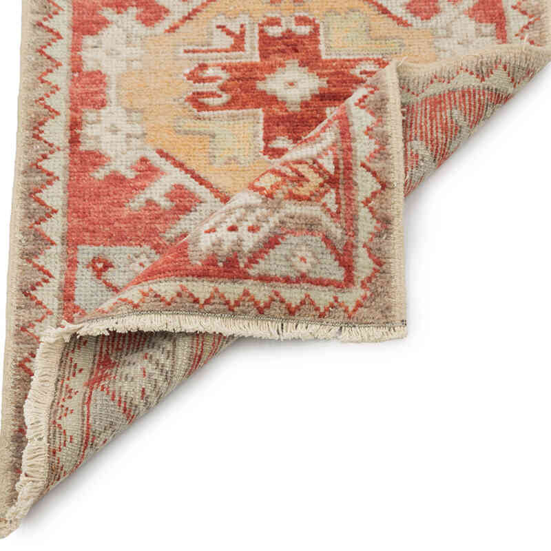 El Dokuma Vintage Halı - 50 cm x 88 cm - K0083402