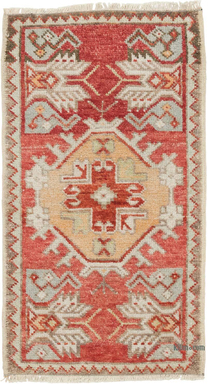 El Dokuma Vintage Halı - 50 cm x 88 cm - K0083402
