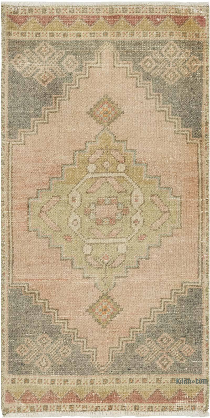 Alfombra Vintage Turca Anudada a Mano - 53 cm x 108 cm - K0083403