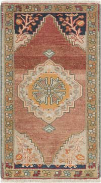 El Dokuma Vintage Halı - 51 cm x 89 cm