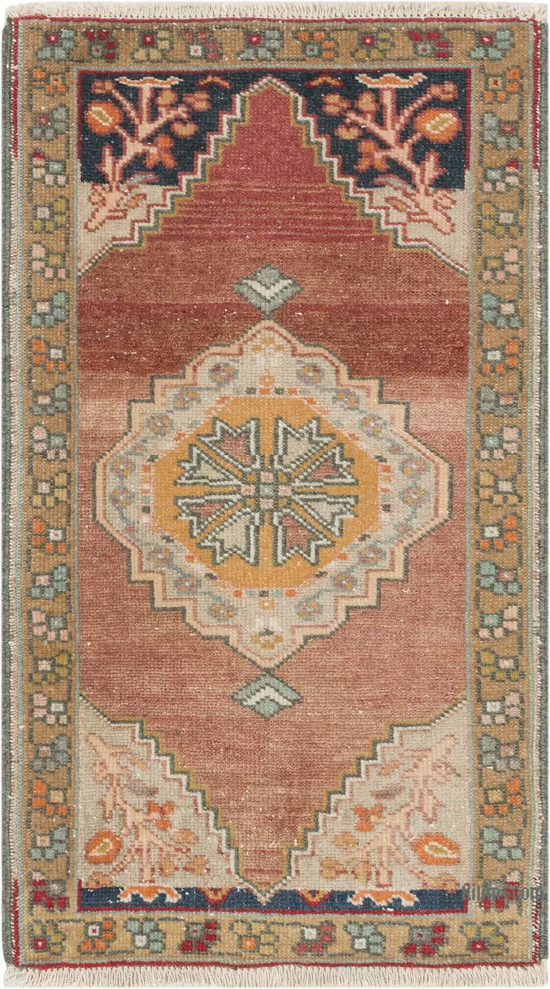 Vintage Turkish Hand-Knotted Rug - 1' 8" x 2' 11" (20" x 35") - K0083404