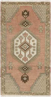 Alfombra Vintage Turca Anudada a Mano - 47 cm x 85 cm