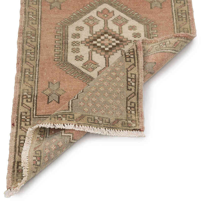 Alfombra Vintage Turca Anudada a Mano - 47 cm x 85 cm - K0083405