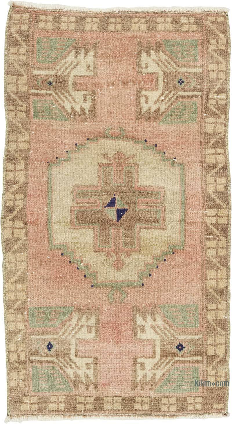 Alfombra Vintage Turca Anudada a Mano - 48 cm x 84 cm - K0083408