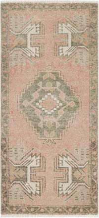El Dokuma Vintage Halı - 44 cm x 95 cm