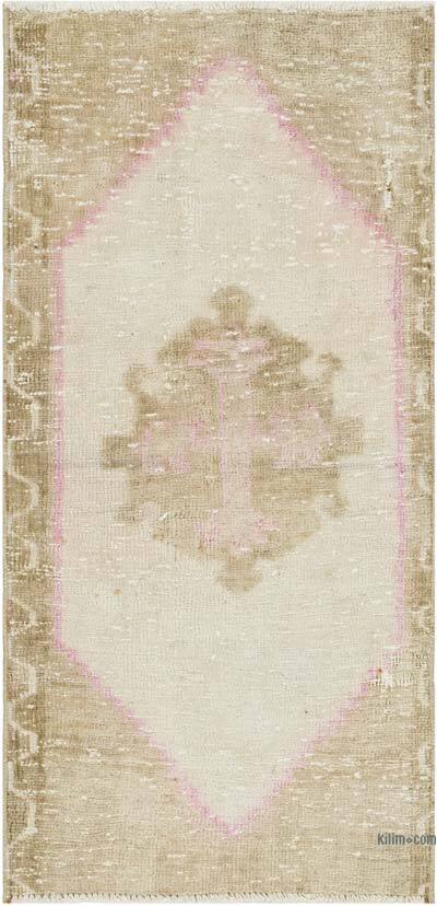 Vintage Turkish Hand-Knotted Rug - 1' 6" x 3' 1" (18" x 37")