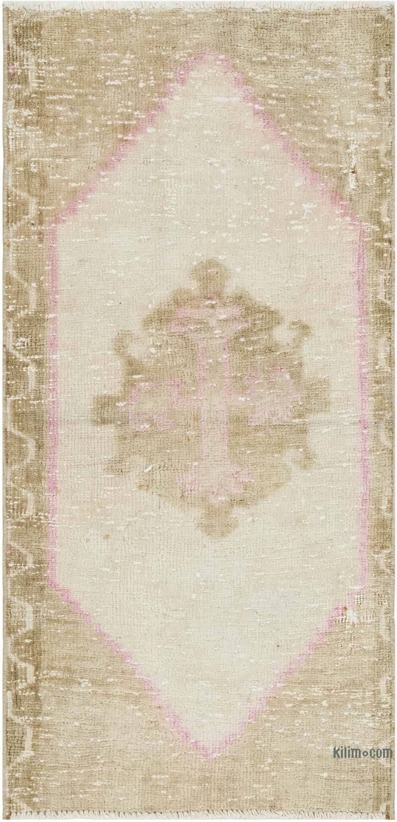 Vintage Turkish Hand-Knotted Rug - 1' 6" x 3' 1" (18" x 37") - K0083412