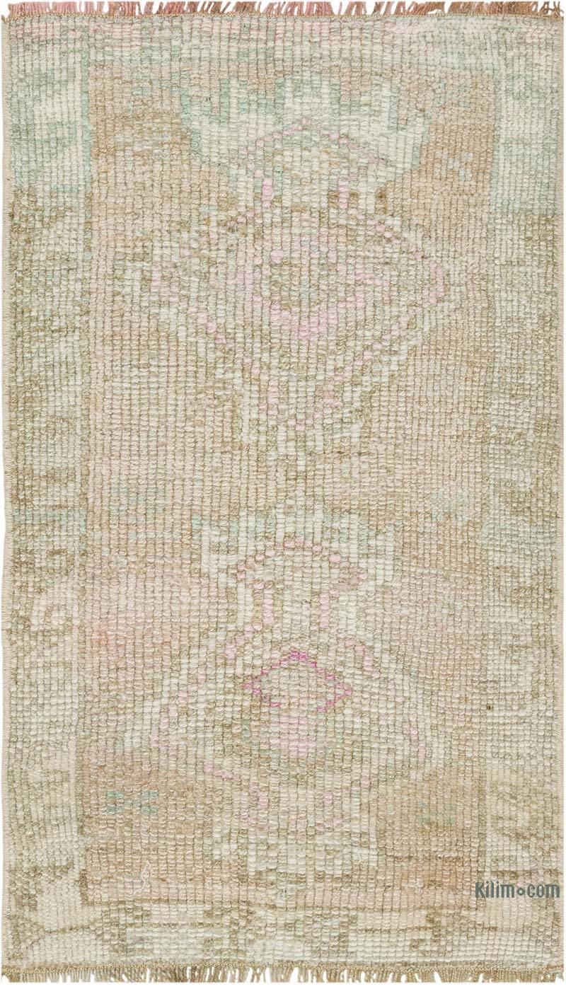 Vintage Turkish Hand-Knotted Rug - 1' 7" x 2' 7" (19" x 31") - K0083414