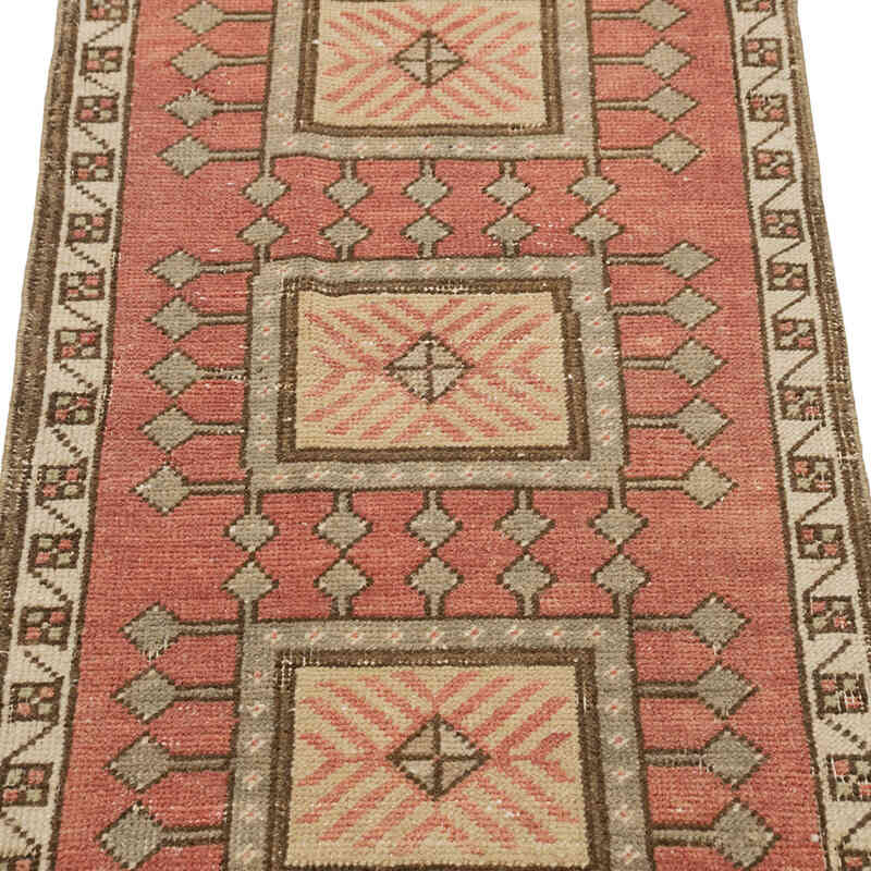 Alfombra Vintage Turca Anudada a Mano - 50 cm x 94 cm - K0083417