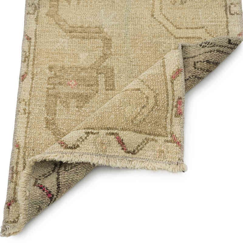 Alfombra Vintage Turca Anudada a Mano - 47 cm x 92 cm - K0083419