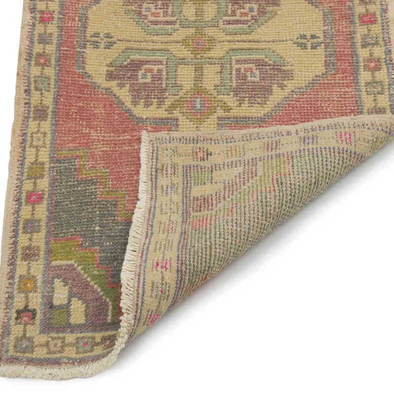 Alfombra Vintage Turca Anudada a Mano - 55 cm x 106 cm - K0083420