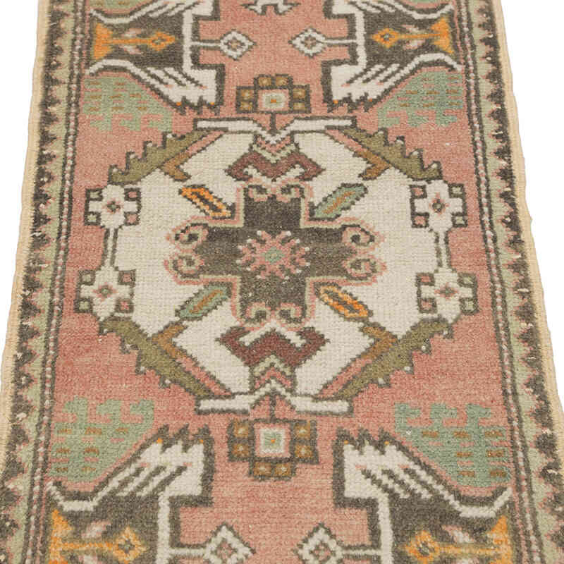 Alfombra Vintage Turca Anudada a Mano - 48 cm x 92 cm - K0083422