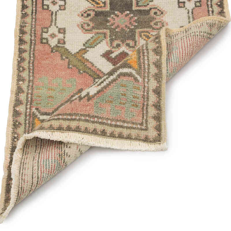 Alfombra Vintage Turca Anudada a Mano - 48 cm x 92 cm - K0083422