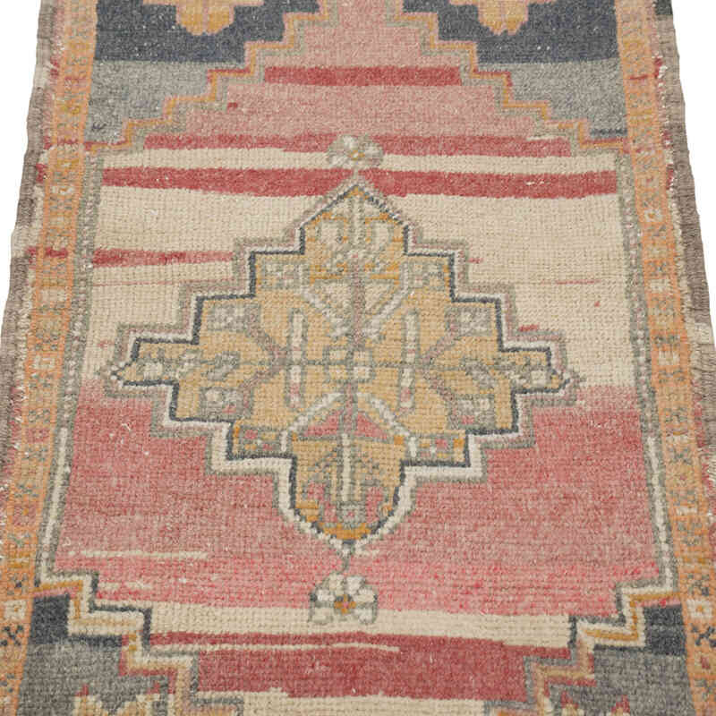 Alfombra Vintage Turca Anudada a Mano - 48 cm x 92 cm - K0083424
