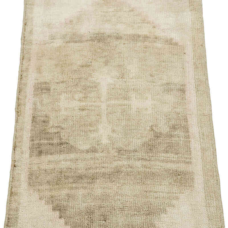 Vintage Turkish Hand-Knotted Rug - 1' 4" x 3'  (16" x 36") - K0083425