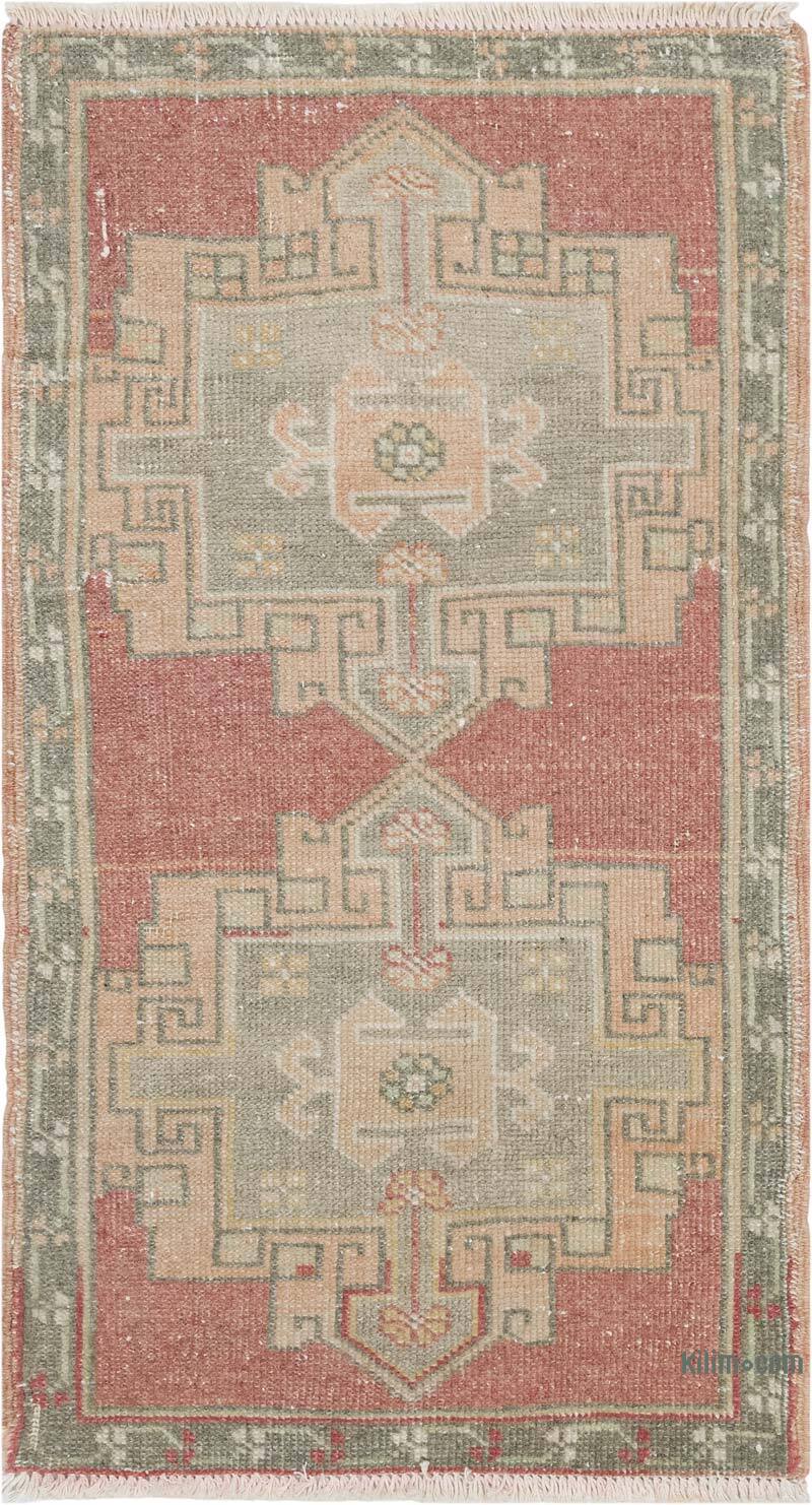 Vintage Turkish Hand-Knotted Rug - 1' 8" x 2' 11" (20" x 35") - K0083426