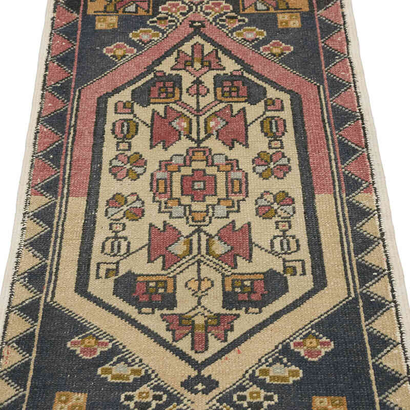 Vintage Turkish Hand-Knotted Rug - 1' 9" x 3' 3" (21" x 39") - K0083430