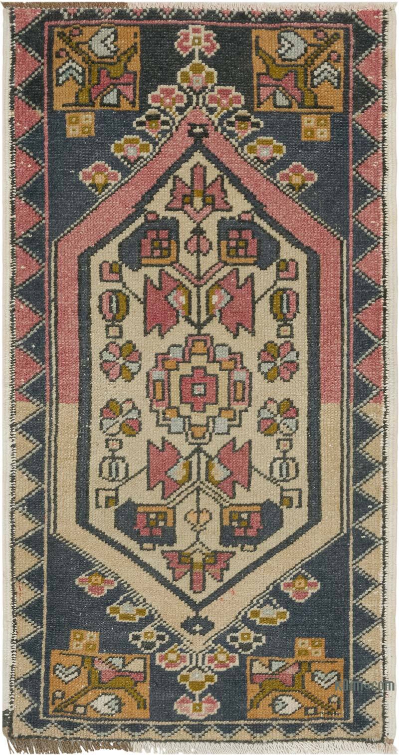 Vintage Turkish Hand-Knotted Rug - 1' 9" x 3' 3" (21" x 39") - K0083430
