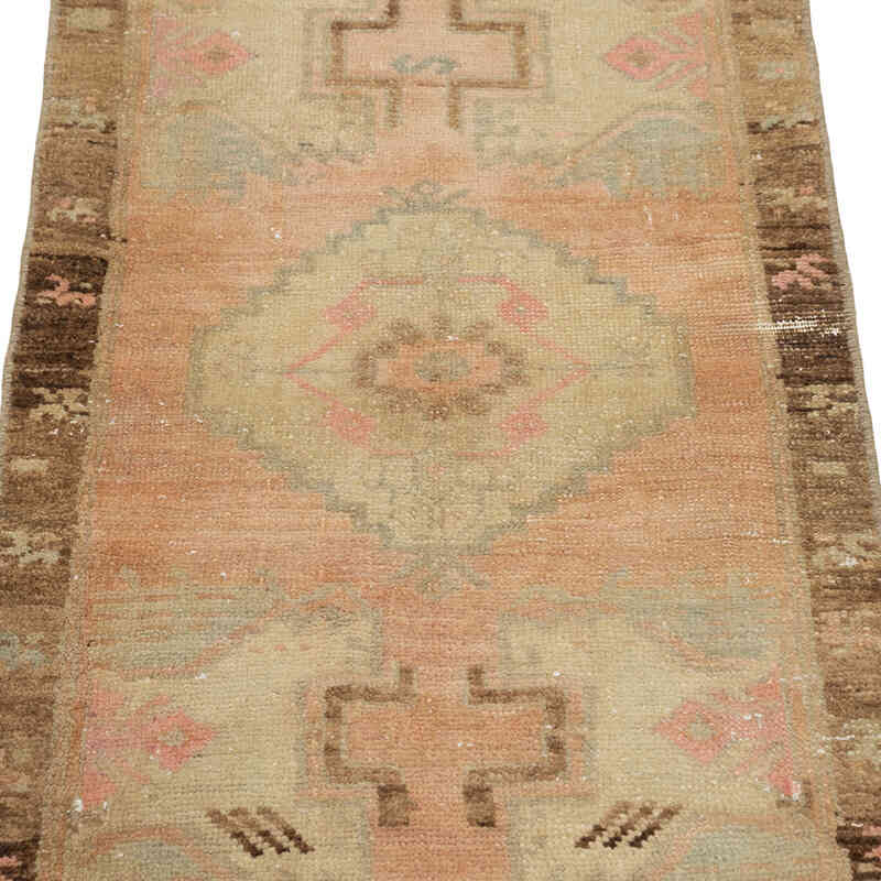 El Dokuma Vintage Halı - 50 cm x 98 cm - K0083431