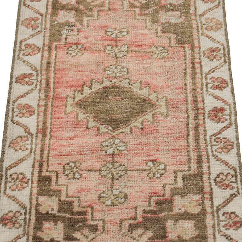 El Dokuma Vintage Halı - 42 cm x 80 cm - K0083435