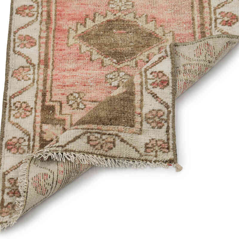 El Dokuma Vintage Halı - 42 cm x 80 cm - K0083435