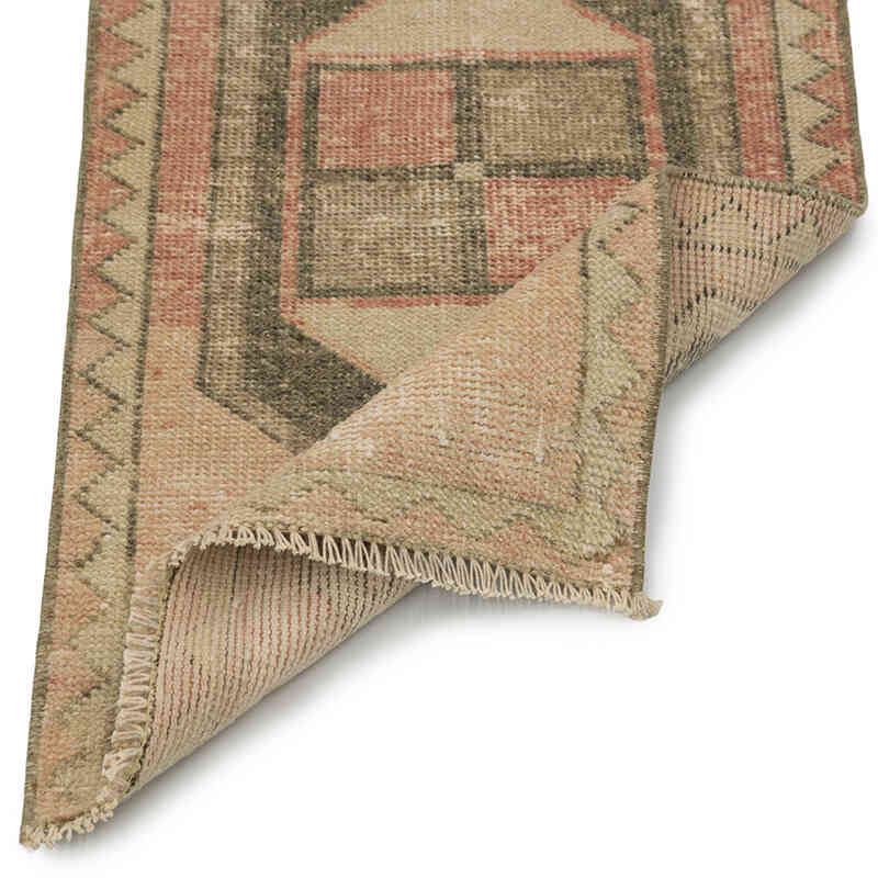Vintage Turkish Hand-Knotted Rug - 1' 8" x 3' 3" (20" x 39") - K0083436