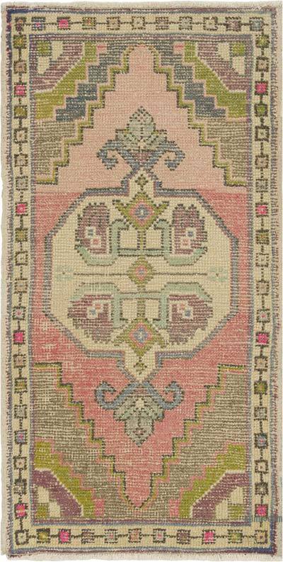 Vintage Turkish Hand-Knotted Rug - 1' 9" x 3' 5" (21" x 41")