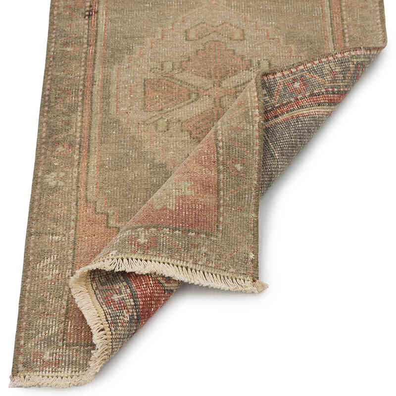 Vintage Turkish Hand-Knotted Rug - 1' 7" x 2' 10" (19" x 34") - K0083440