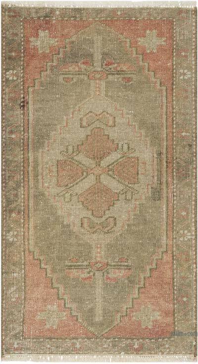 Vintage Turkish Hand-Knotted Rug - 47 cm x 86 cm