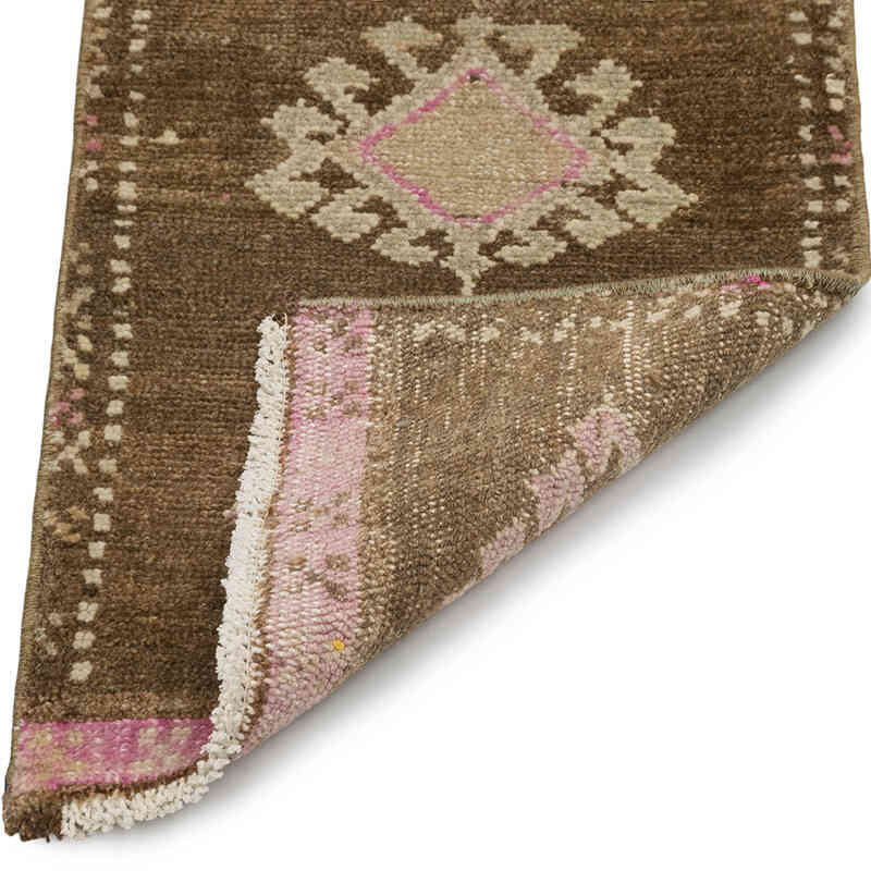 El Dokuma Vintage Halı - 43 cm x 84 cm - K0083441