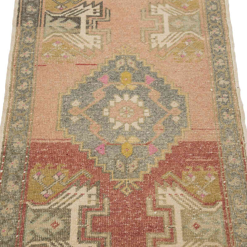 Vintage Turkish Hand-Knotted Rug - 1' 9" x 3' 5" (21" x 41") - K0083442