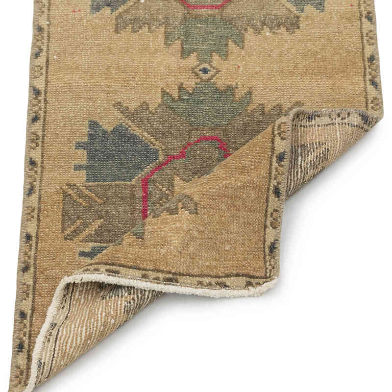 El Dokuma Vintage Halı - 44 cm x 93 cm - K0083444