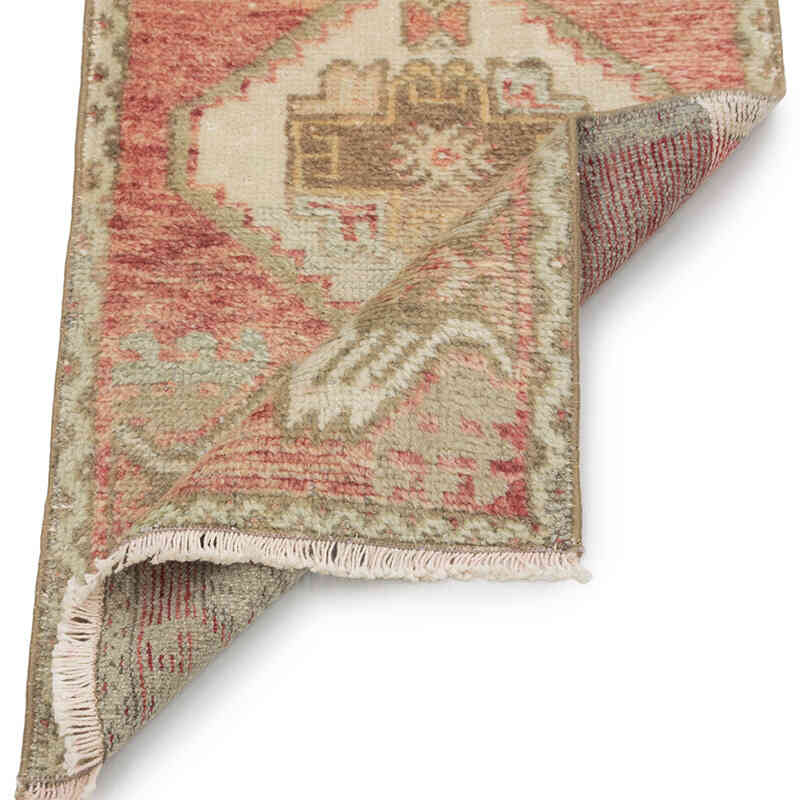 Alfombra Vintage Turca Anudada a Mano - 46 cm x 82 cm - K0083445